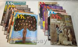 1972-1977 Ms. Magazine 66 numéros lot Première 6 années, presque collection complète, avec aperçu