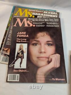 1972-1977 Ms. Magazine 66 numéros lot Première 6 années, presque collection complète, avec aperçu
