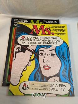 1972-1977 Ms. Magazine 66 numéros lot Première 6 années, presque collection complète, avec aperçu