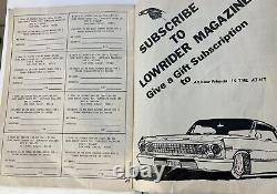 1977 Lowrider Magazine Edition Originale De Réimpression Bon État Pas De Pages Perdues