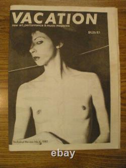 1980 N° 4 Vacation Magazine Technical Review Punk Fanzine Claudia Summers Adn