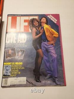 1985 LOT de 9 magazines Life, mars-juillet, septembre-décembre