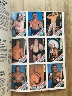 1985 Rare Lutte All Stars Trading Cards Magazine # 1 Complet 54 Cartes Uncut