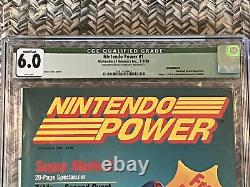 1988 Nintendo Power #1 Cgc 6.0 Qualifié Incomplet Nes Pas D'affiche Gratuite Mario