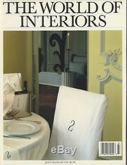 1991 Le World Of Interiors Magazine Décor Design Art Jardin 7 Questions