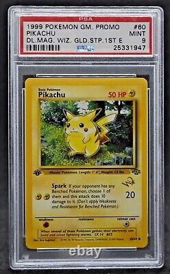 1999 Pokémon Jungle 1ère Édition Pikachu Duelist Magazine Promo Logo Or de Wizards