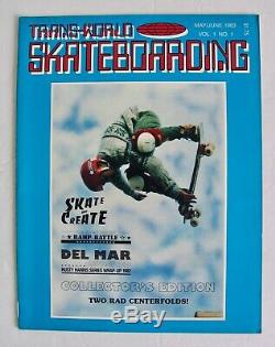 1er D'émission 1983 Trans World Skateboarding Magazine Première N ° 1 Planche À Roulettes Skater Etats-unis