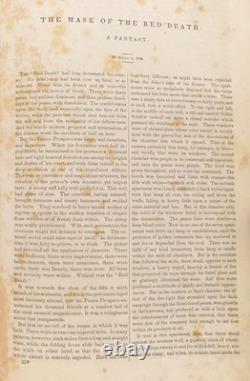 1ère ÉDITION Le Masque de la Mort Rouge Edgar Allan Poe Magazine de Graham 1842 1ère ÉDITION Le Masque de la Mort Rouge Edgar Allan Poe Magazine de Graham 1842