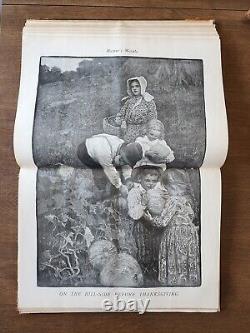 2 Liés 1901 Harpers Hebdomadaire + Mail & Express Magazine illustré du samedi