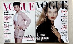 2 MAGS VINTAGE VOGUE PARIS Fév & Nov'94 avec UMA THURMAN & EMMANUELLE BEART