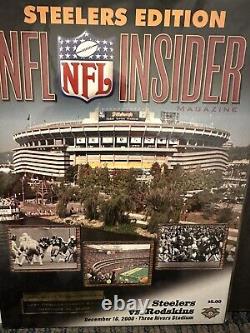 2000 Déc. NFL Insider Magazine, Steelers Edition, Dernier Jeu 3 Rivers Stadium B58