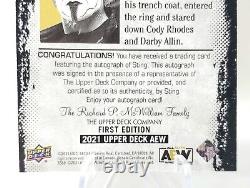 2021 Aew Sting Auto Autograph Upper Deck Première Édition Aew Wrestling Magazine