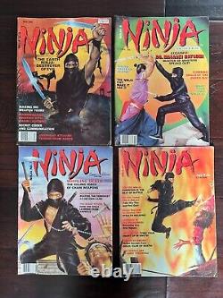4 Magazines de Ninjas de 1984 et 1985 Frais de port gratuits