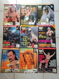 40 Wwf Magazine Collection 1990-1996 Bret Hart, Shawn Michaels, The Undertaker