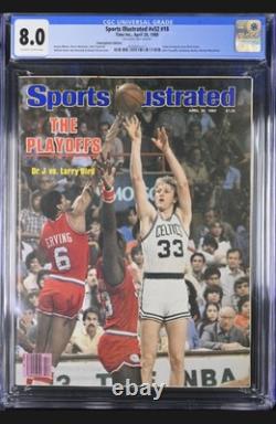 5 X 1980 28 avril Sports Illustrated Larry Bird 1ère couverture Celtics CGC Lot