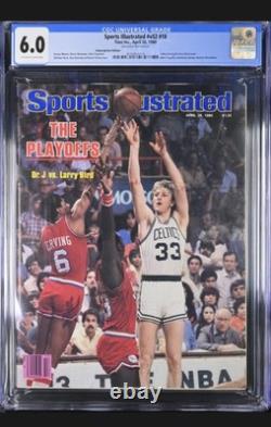 5 X 1980 28 avril Sports Illustrated Larry Bird 1ère couverture Celtics CGC Lot