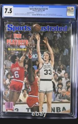 5 X 1980 28 avril Sports Illustrated Larry Bird 1ère couverture Celtics CGC Lot