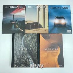 5 livres et magazines RUCKSACK lot Voyage Photographie Aventure Premium UK