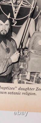ANTON LAVEY Zeena Schreck Baptême Satanique SORCELLERIE Arts Noirs magazine OCCULTE