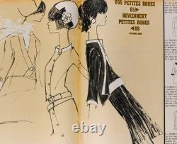 AUDREY HEPBURN Cecilia PETER KNAPP Elle magazine 21 avril 1966 Chloe OP ART Dior