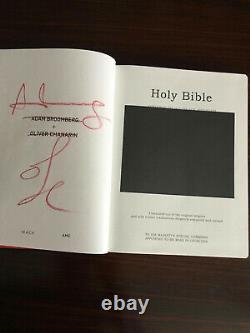 Adam Broomberg Oliver Canarin Bible Sainte, Première Édition Deuxième Imprimer, Signé