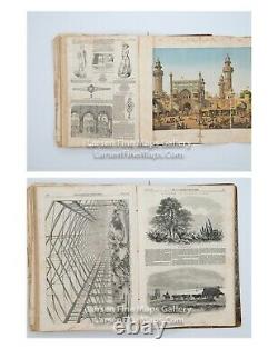 Antique En 1858 The Illustrated London News Magazines Bound Janvier À Juin