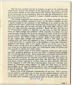 Août 1953 Un Magazine Gay Lesbienne Intérêt Homosexuel Point De Vue Vol 1 # 8