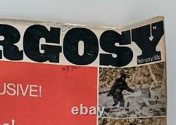 Argosy Magazine Abominable Snowman Bigfoot Sasquatch Février 1968 Légendaire