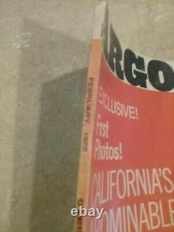 Argosy Magazine Californie Abominable Bonhomme De Neige 1968 Bigfoot, Sasquatch Rare