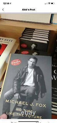 Autographié Michael J. Fox No Time Like The Future Signé Hardcover Book