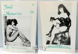 BETTIE PAGE FOND SOUVENIRS FANZINE LOT 12 articles +1 BONUS Orig Vintage, ROCKETEER