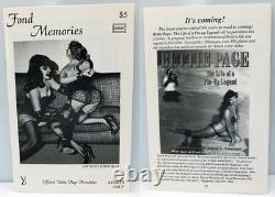 BETTIE PAGE FOND SOUVENIRS FANZINE LOT 12 articles +1 BONUS Orig Vintage, ROCKETEER