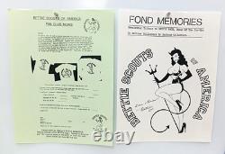 BETTIE PAGE FOND SOUVENIRS FANZINE LOT 12 articles +1 BONUS Orig Vintage, ROCKETEER