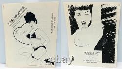 BETTIE PAGE FOND SOUVENIRS FANZINE LOT 12 articles +1 BONUS Orig Vintage, ROCKETEER