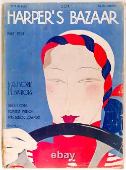 Benigni ART DECO Conducteur HARPERS BAZAAR Mai 1931 Chrysler SCHIAPARELLI Irvin Cobb