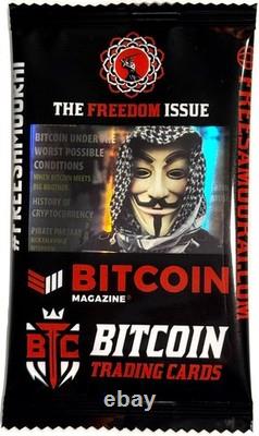 Bitcoin Magazine n°1, 1er numéro, noté CGC 9,6 + paquet scellé de cartes à collectionner BTCTC