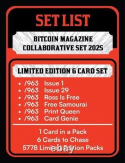 Bitcoin Magazine n°1, 1er numéro, noté CGC 9,6 + paquet scellé de cartes à collectionner BTCTC