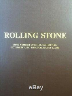 Bound De Rolling Stone Magazine Volume 1 Numéro 1-15 1967-1968 John Lennon Rare Ex-mt