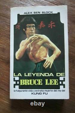 Bruce Lee Alex Ben Block The Legend Of Bruce Lee Book 1974 Première Édition Espagnol