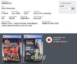 CGC 9.8 Top Pop ! Caitlin Clark INDIANA FEVER Magazine Sports Illustrated