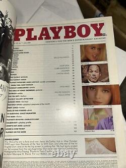 COUVERTURE SIGNÉE DE JENNY McCARTHY JUILLET 1996 MAGAZINE PLAYBOY COMME NEUF AVEC PMOY