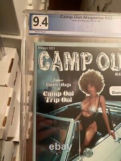Camp Out Magazine Numéro 22 Pin Up Girls! Nm 9.4! Stormi Maya! Ouf! Hiver 2021