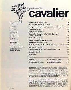 Cavalier Octobre 1973 Vol 23 No 12 Stephen King Matière Grise Vaughn Bode Érotique