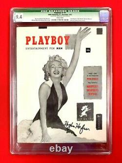 Cgc 9.4 Original 1953 #1 Playboyhighest Graded Hefner-signed With White Pages
