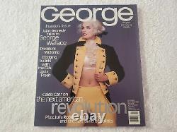 Cindy Crawford Cover George Magazine Jfk Jr. Oct/nov 1995 Magazine Nm/mint