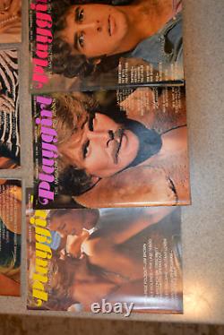 Collection de la deuxième année du magazine Playgirl Vintage de 1974 - Les 12 numéros complets et le livre de l'année.