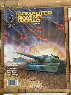 Computer Gaming World & Computer Games Magazine Vintage Lot Of 61984