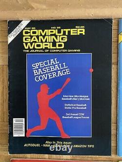 Computer Gaming World & Computer Games Magazine Vintage Lot Of 91986-89