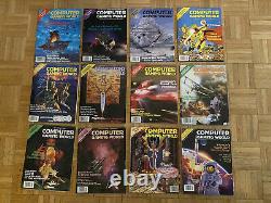 Computer Gaming World Magazine Vintage Lot De 12année Complète De 1992