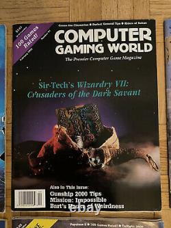 Computer Gaming World Magazine Vintage Lot De 12année Complète De 1992